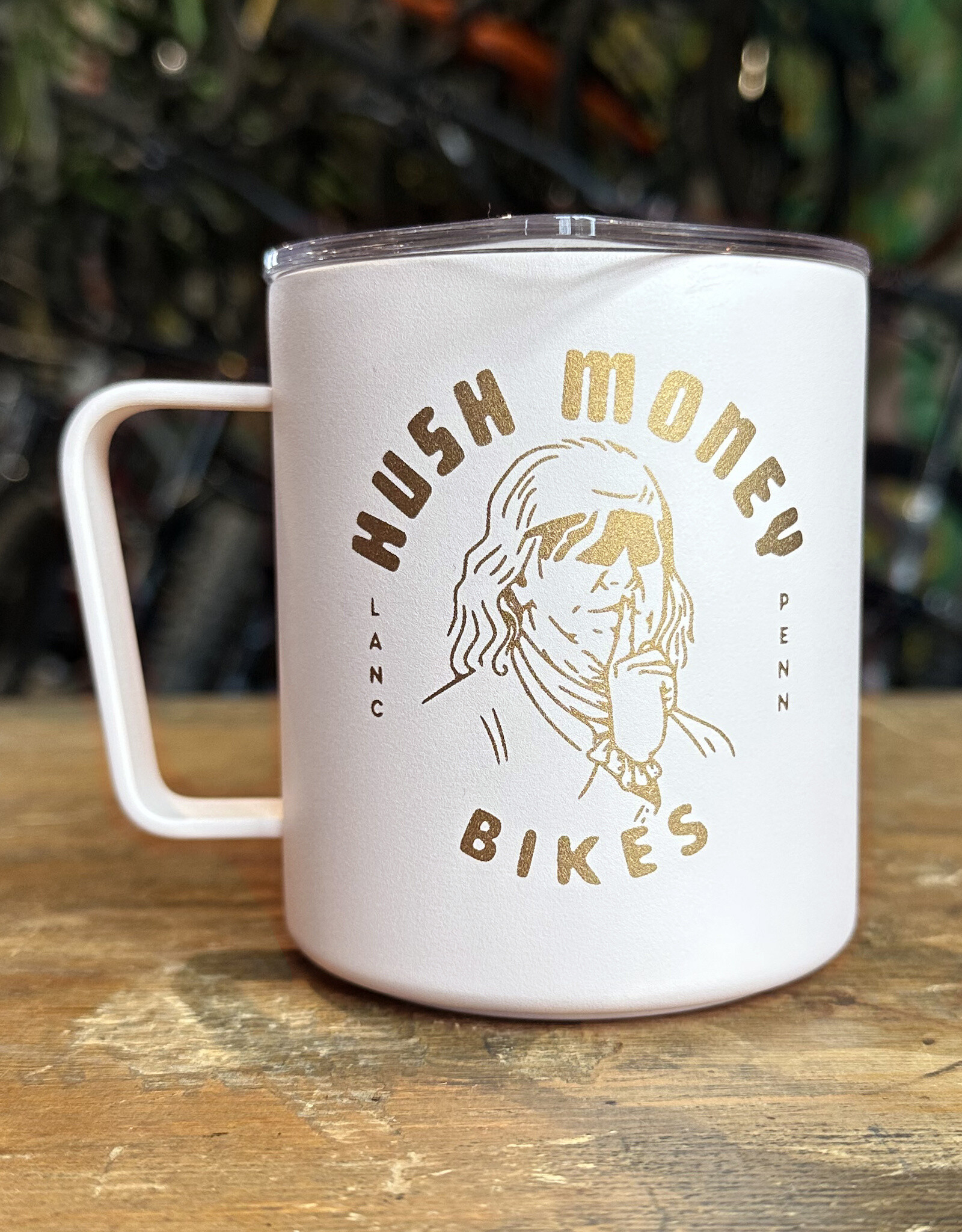 Hush Money Bikes x MiiR Camp Cup Pink 12oz