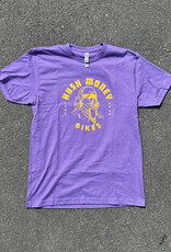 Hush Money Bikes Ben Cranklin T-Shirt Purple Parrots