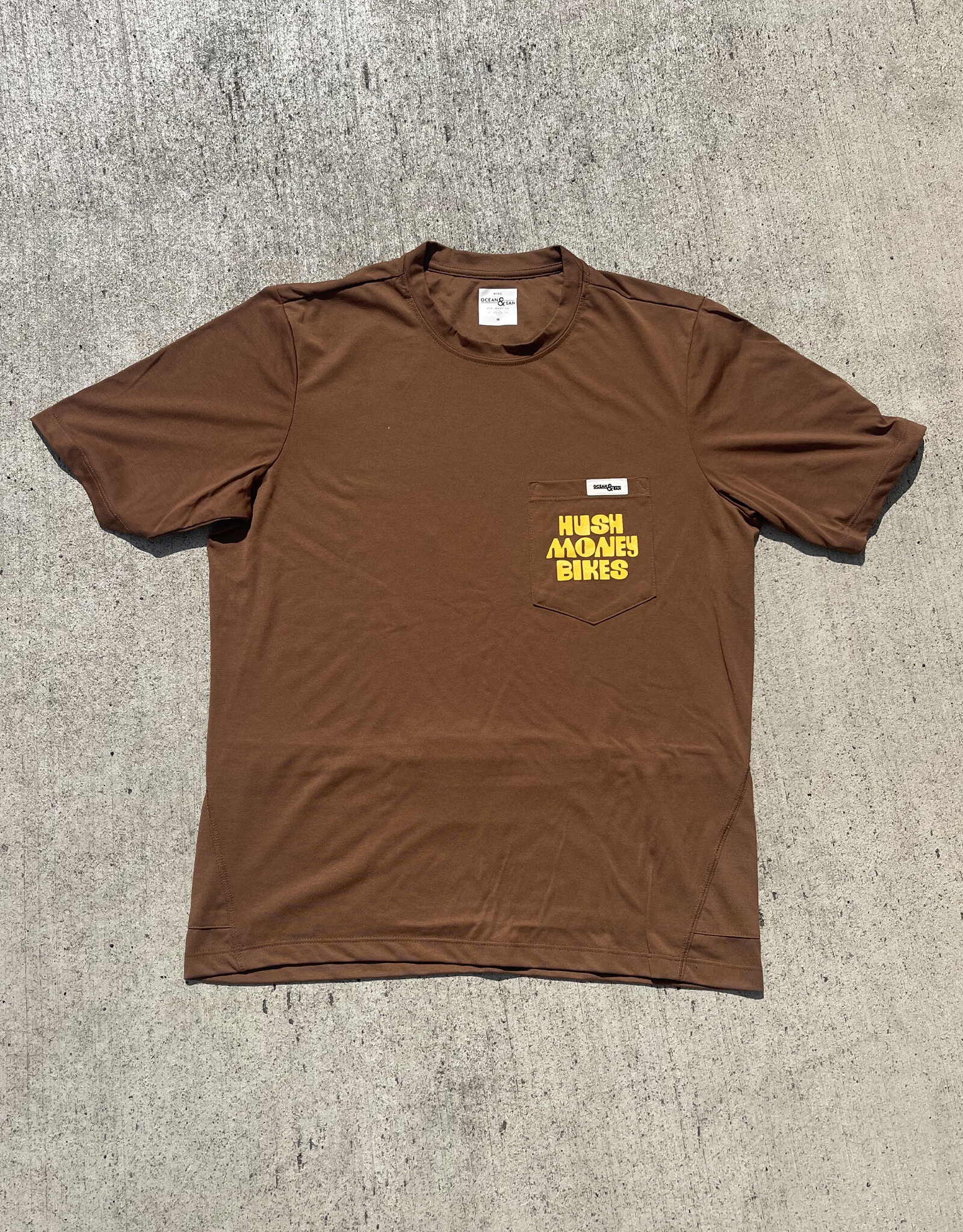 Hush Money Bikes Ocean and San All Day Short Sleeve Sequoia Shirt
