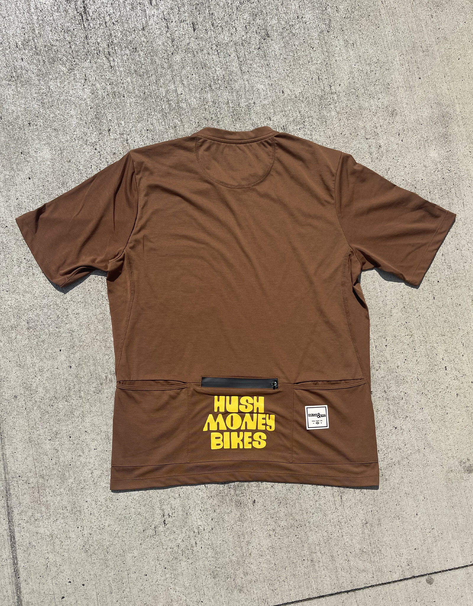 Hush Money Bikes Ocean and San All Day Short Sleeve Sequoia Shirt