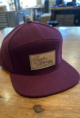 Hush Money Bikes x Locale Raster Flatbrim Burgundy