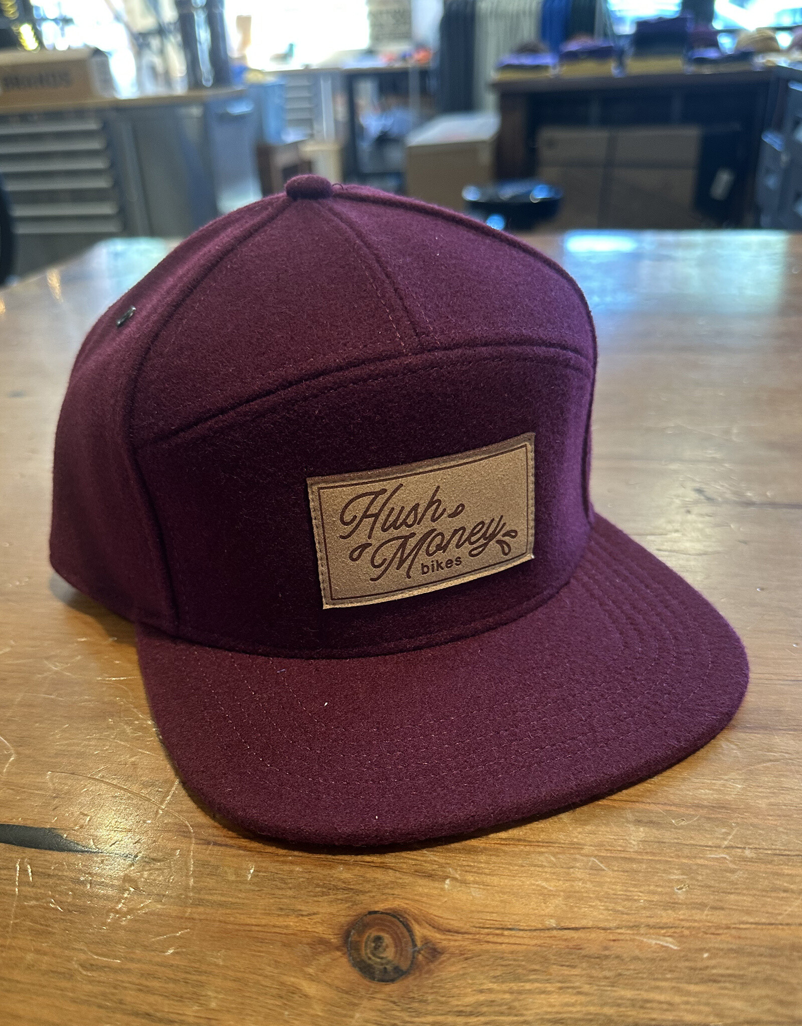 Hush Money Bikes x Locale Raster Flatbrim Burgundy