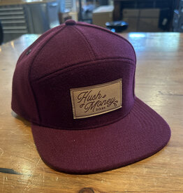 Hush Money Bikes x Locale Raster Flatbrim Burgundy