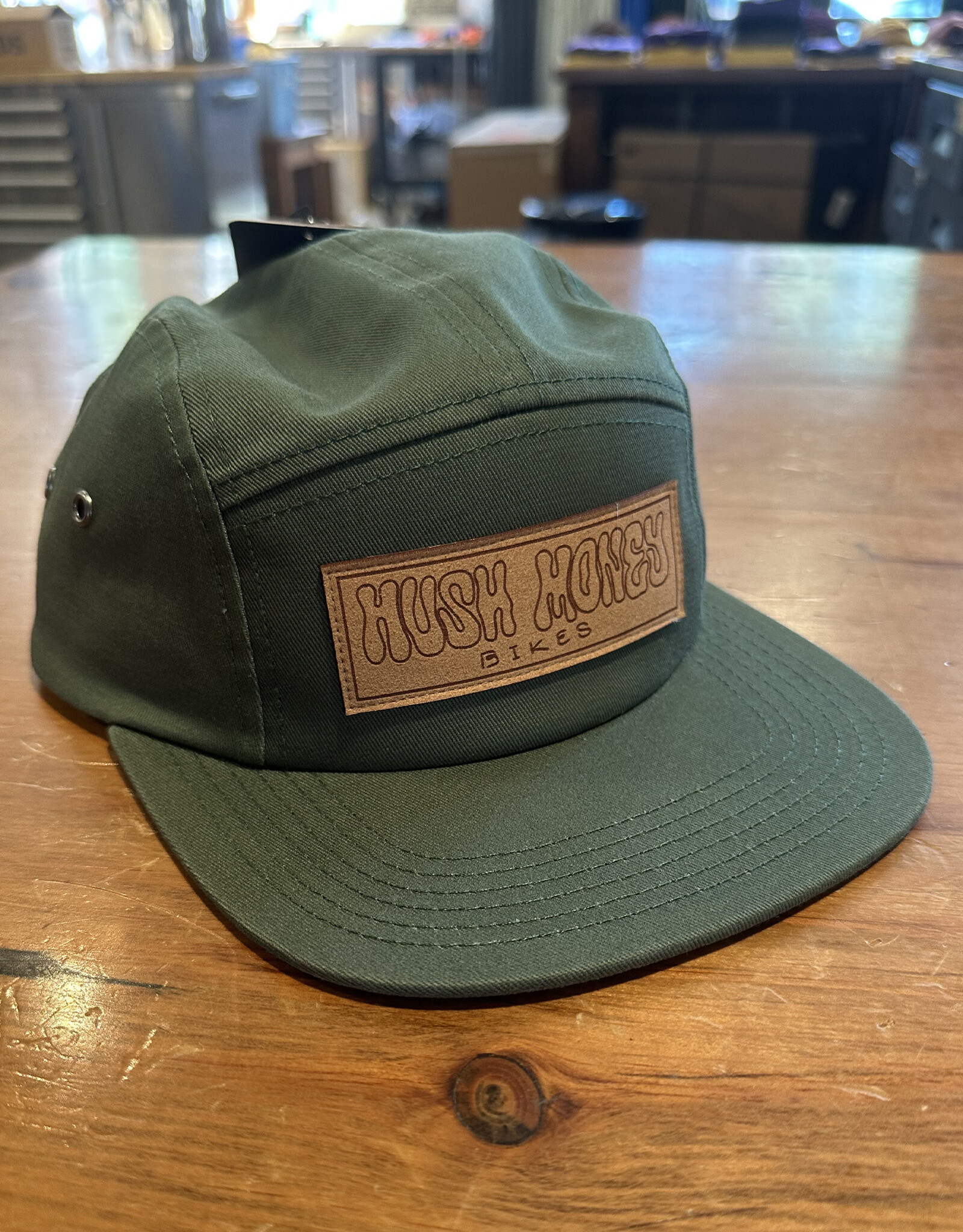 Hush Money Bikes Hush Money x Locale Camping Hat Green Poly/Cotton Blend