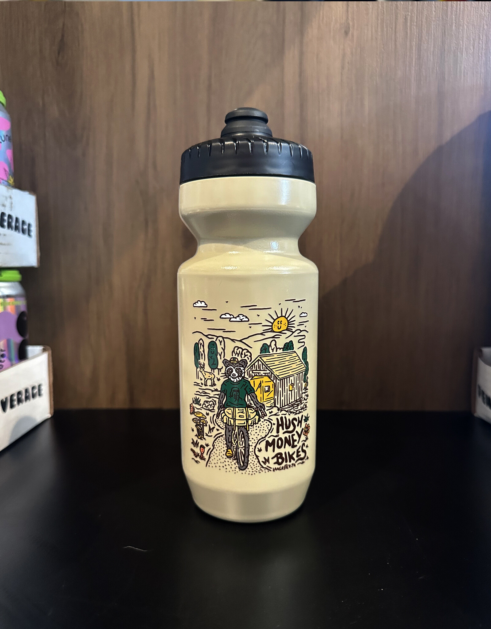 Hush Money Bikes x L'ermitage Raccoonpacking Bottle Tan 22