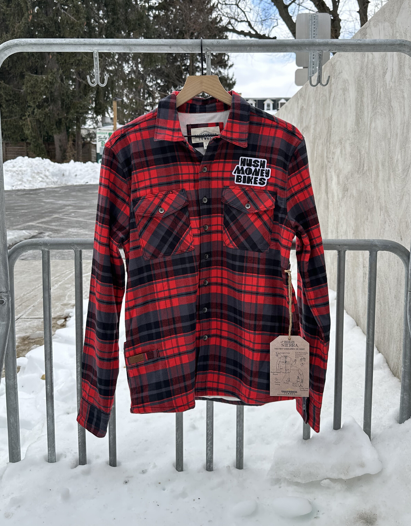 Hush Money Bikes CA Cowboy High Sierra Flannel Men's Tartan