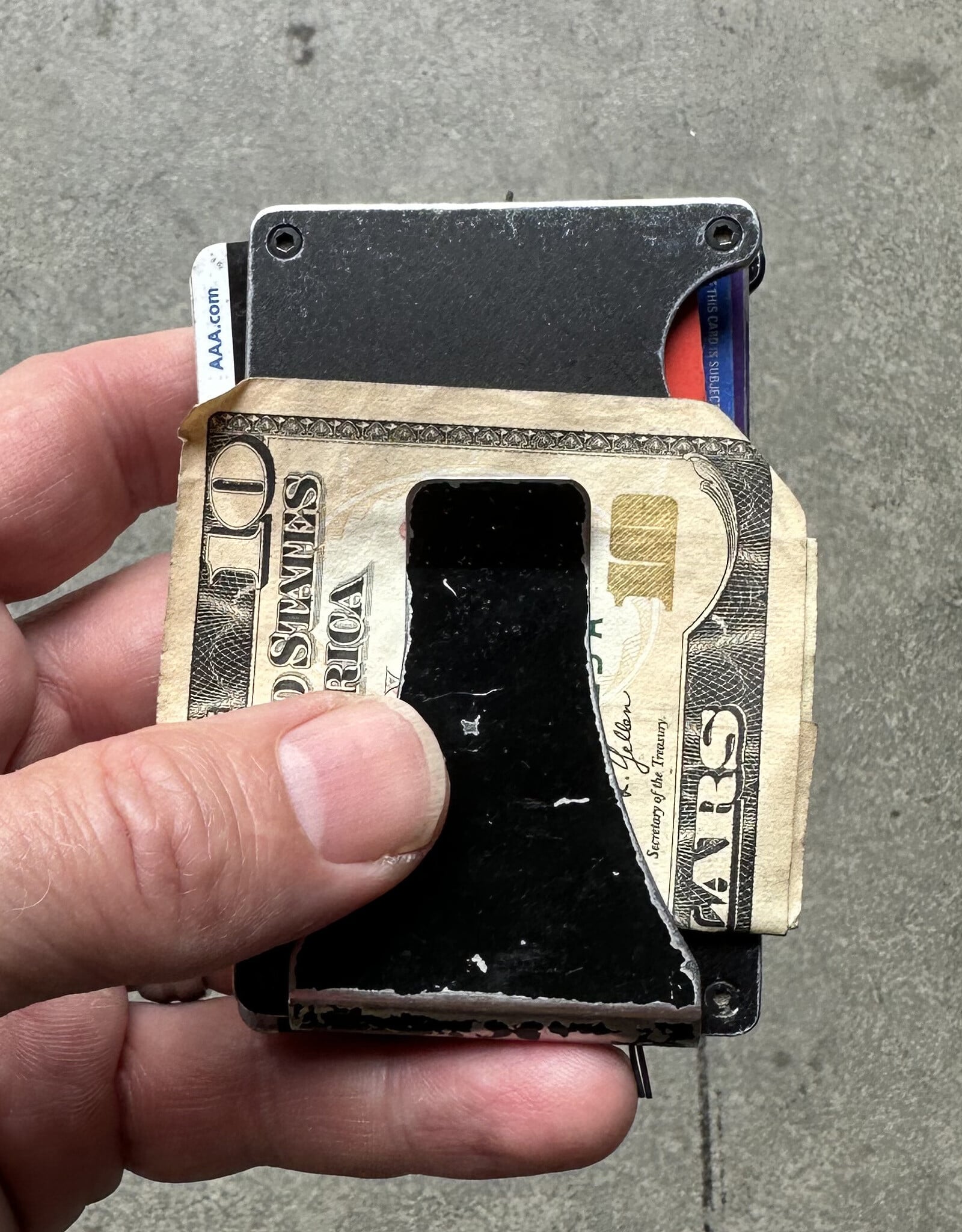 Hush Money Bikes County Line Tinfoil Hat Wallet