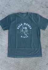 Hush Money Bikes Ben Cranklin T-Shirt Blue Spruce