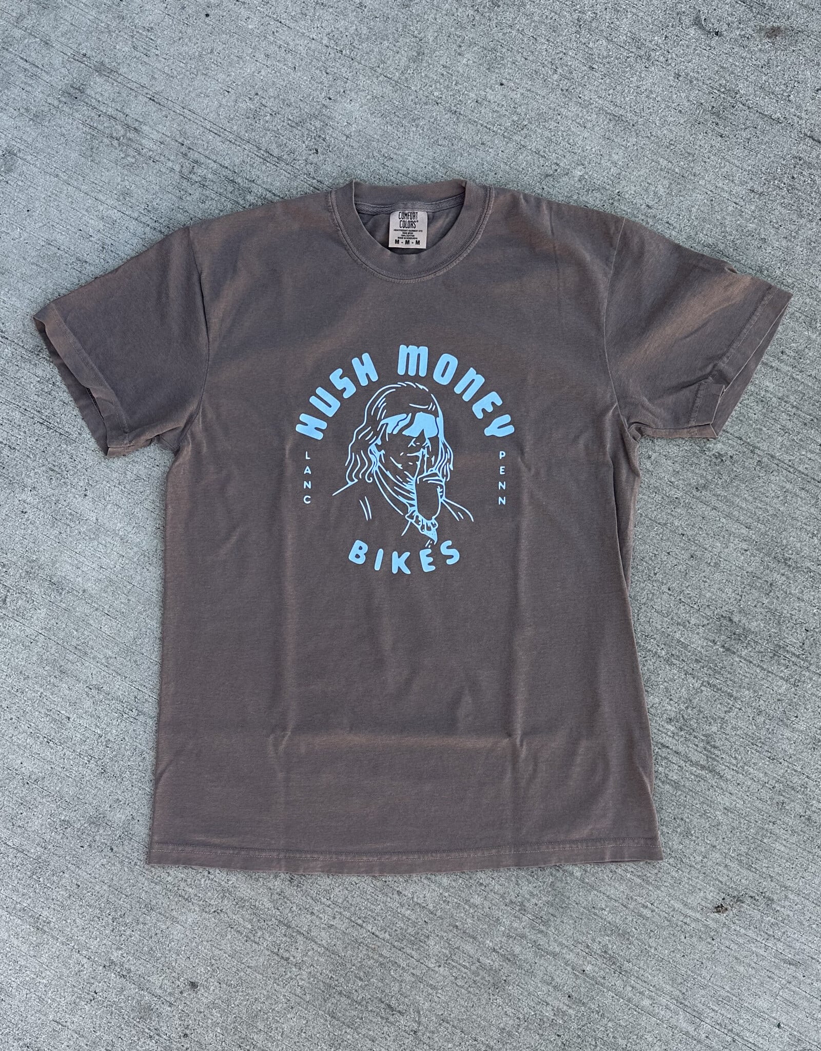Hush Money Bikes Ben Cranklin T-Shirt Coffee