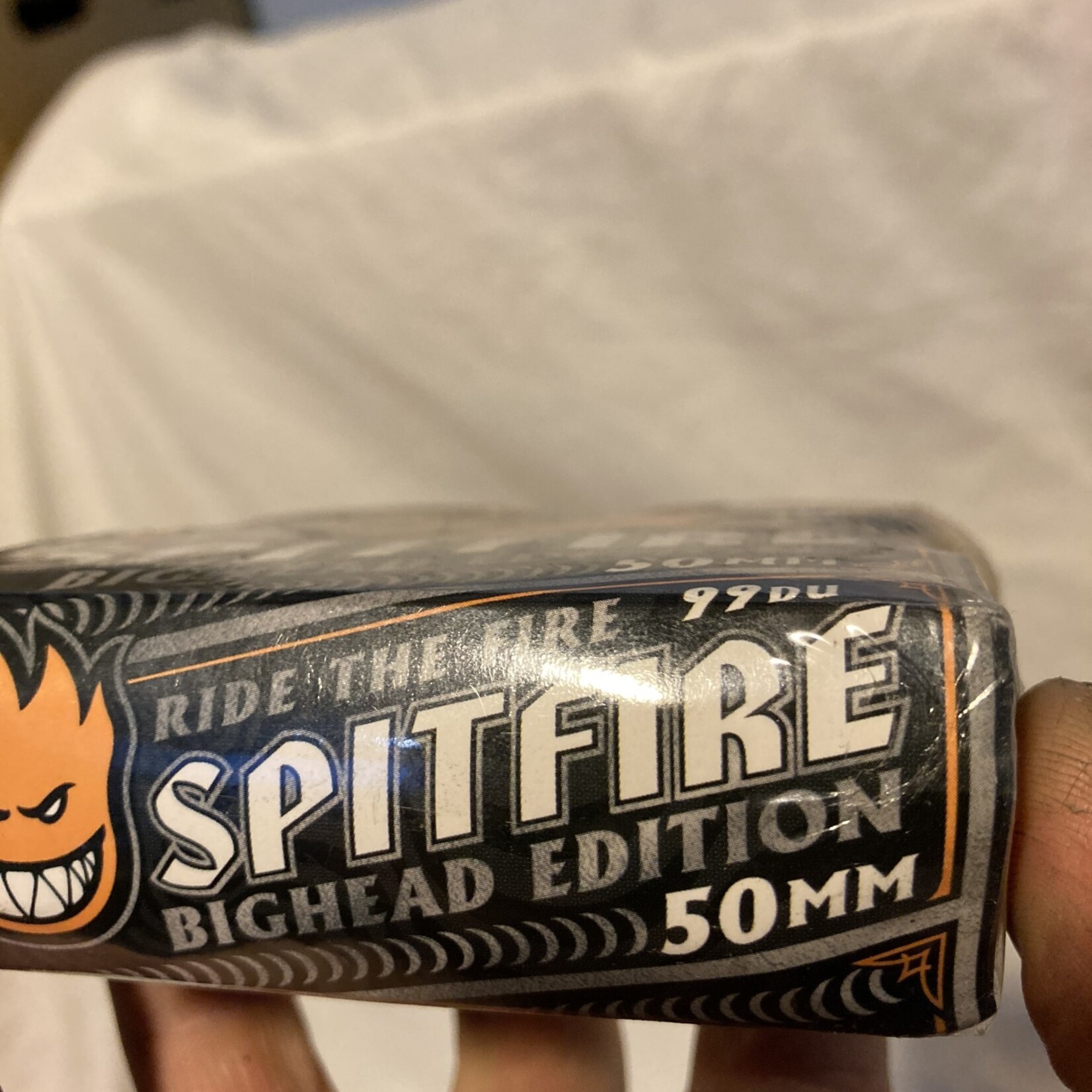 thumbnail image 2 of Spitfire 54mm Bighead Skateboard Wheels – Purple With Spitfire Bearings – SP926 + SP804 2 of 4