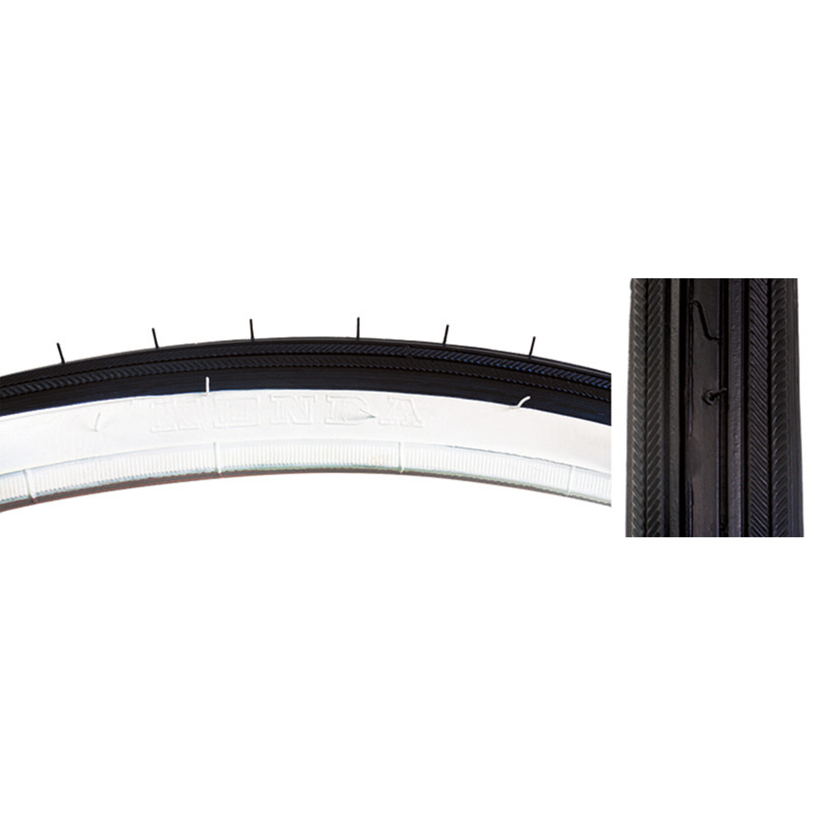 KENDA TIRES SUNLT 27x1-1/4 WHITE WALL 70lb K34