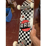 RAD CHECKER 2 COMPLETE SKATEBOARD-6.75 BLK/WHT