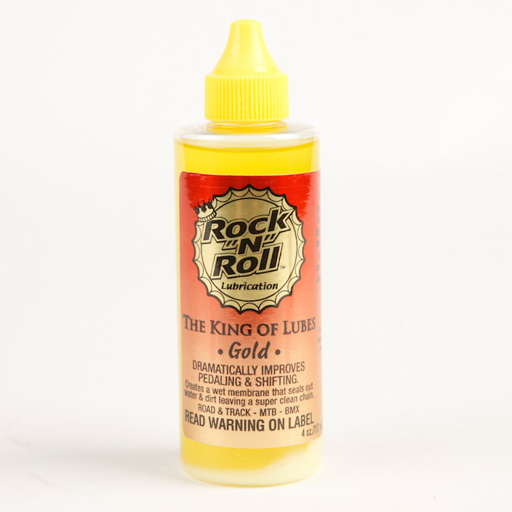 RockNRoll Gold Bike Chain Lube 4 fl oz, Drip Firehouse Bicycles