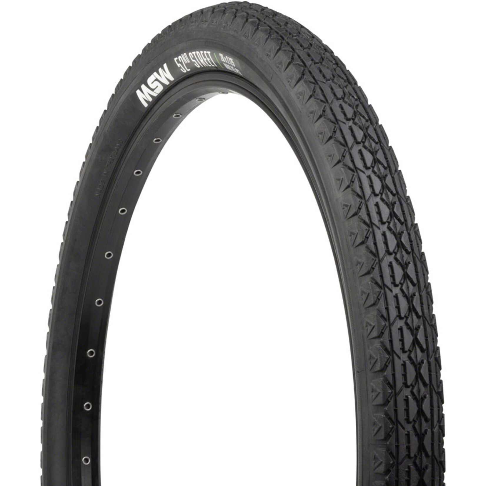 MSW MSW 52nd Street Tire - 26 x2.125, Wirebead, Black, 33tpi