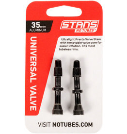 Stan's No Tubes Stan's NoTubes Alloy Valve Stems - 35mm Pair Black