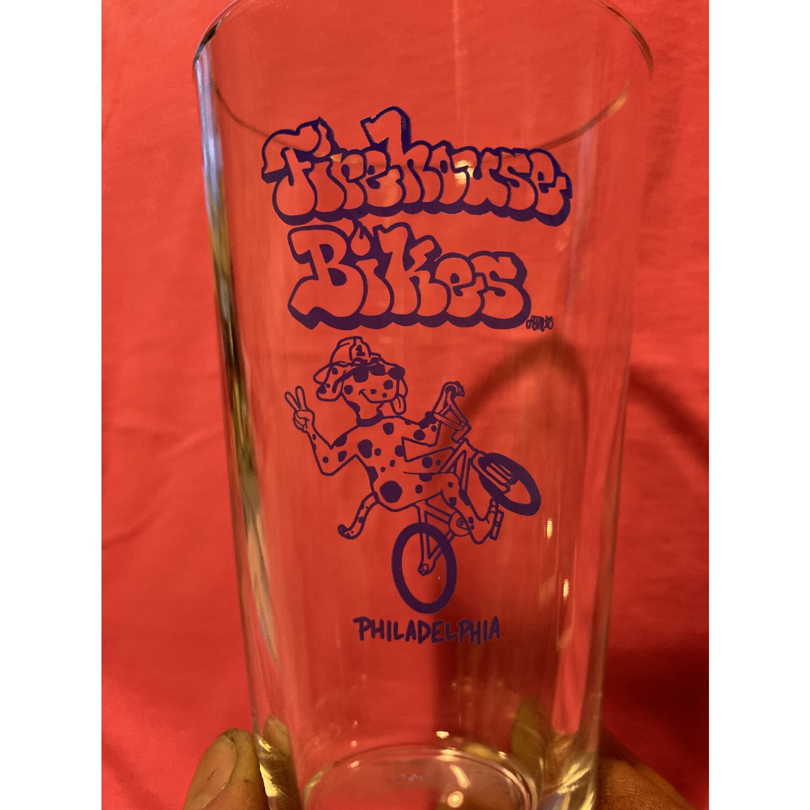 Firehouse Bicycles Wheelie Pup Pint Glass