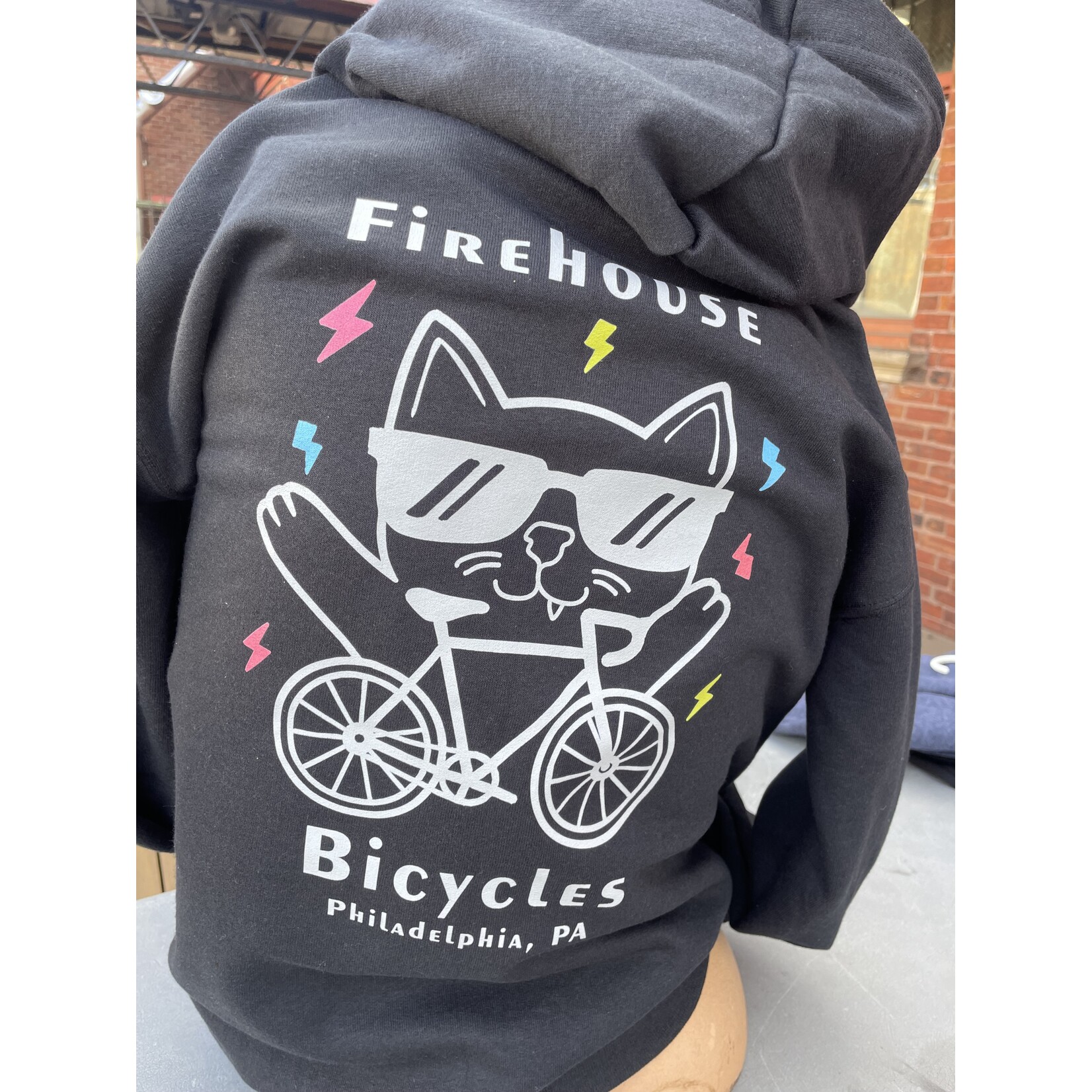 Firehouse Bicycles Electric Cat Full Zip Hoodie