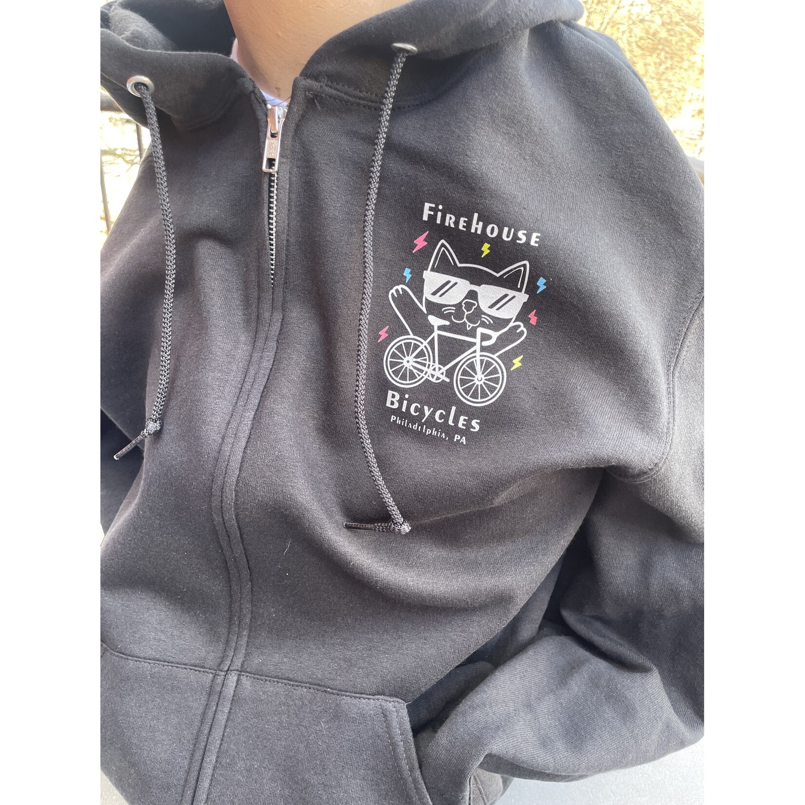 Firehouse Bicycles Electric Cat Full Zip Hoodie