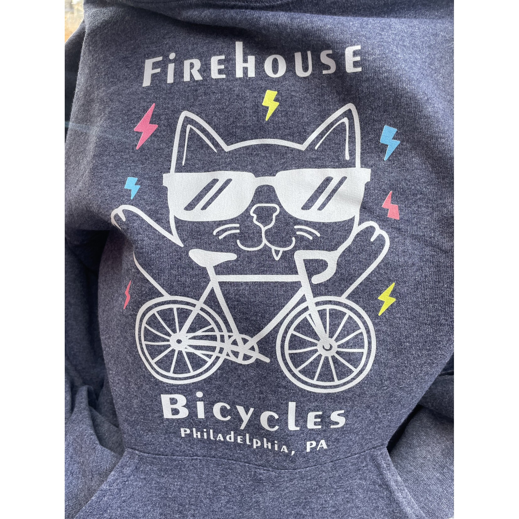 Firehouse Bicycles Electric Cat Pull Over Hoodie