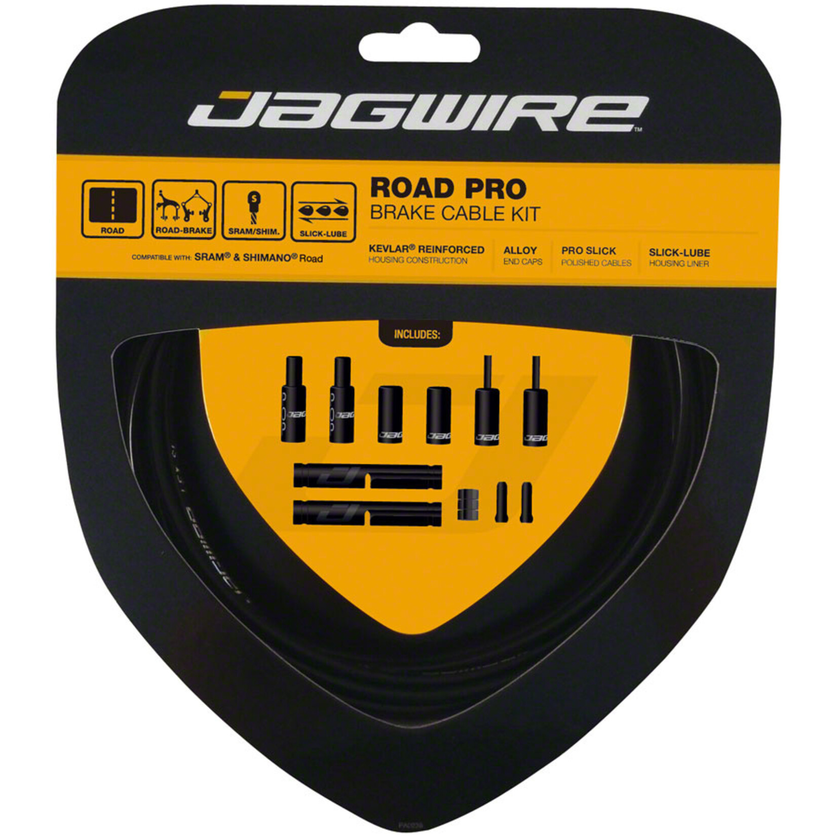 Jagwire Jagwire Pro Brake Cable Kit Road SRAM/Shimano, Black