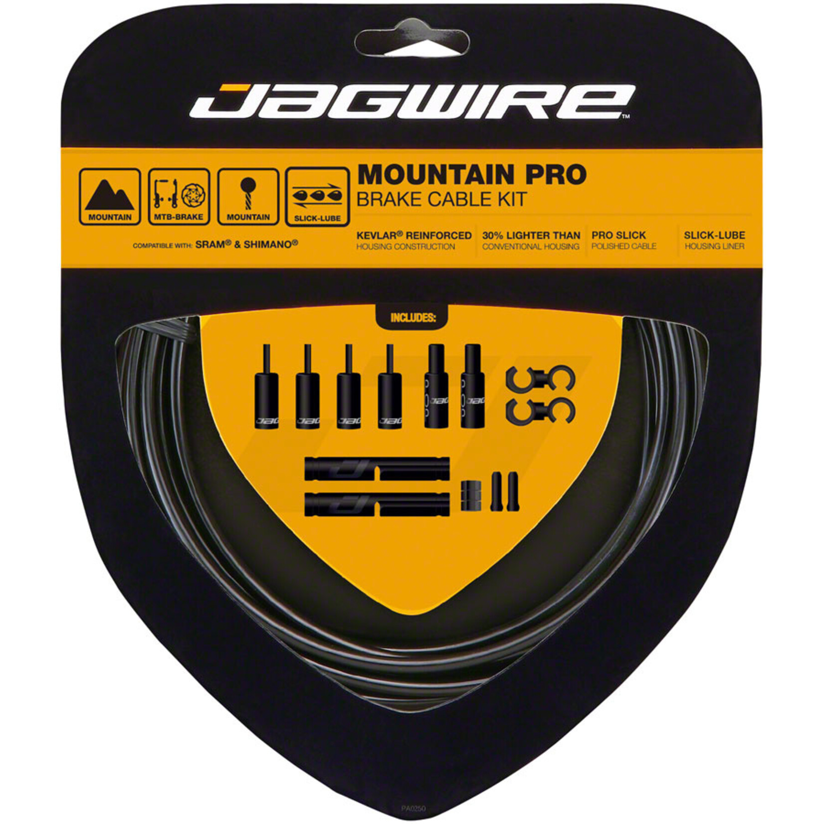 Jagwire Jagwire Pro Brake Cable Kit Mountain SRAM/Shimano, Black