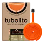tubolito Tubolito X-Tubo City/Tour Tube - 700 x 30-50mm, 42mm Presta Valve, Orange