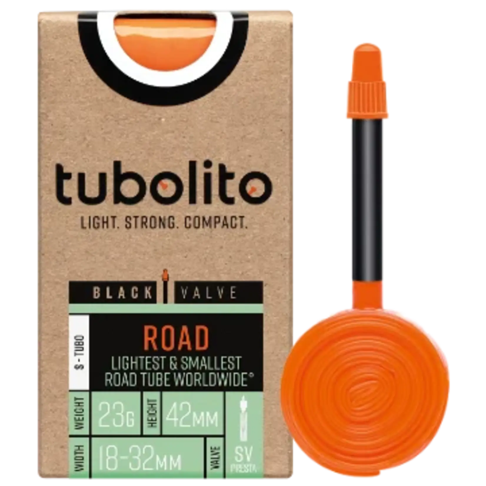 tubolito Tubolito S-Tubo Road Tube - 700 x 18-32mm, 60mm Presta Valve, Black