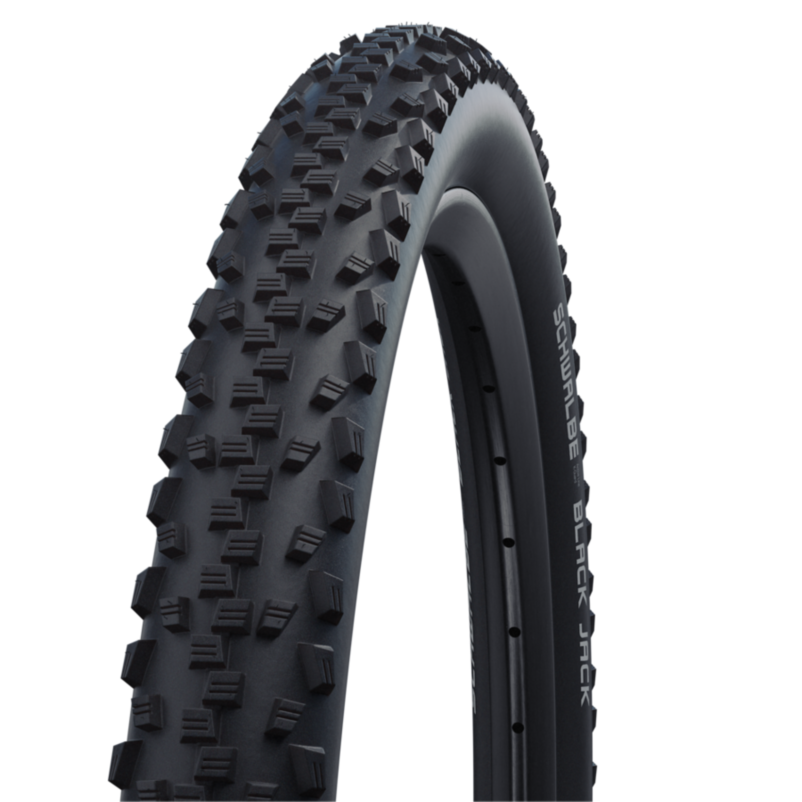 Schwalbe Schwalbe Black Jack Tire - 26 x 2.25, Clincher, Wire, Black, K-Guard, LiteSkin