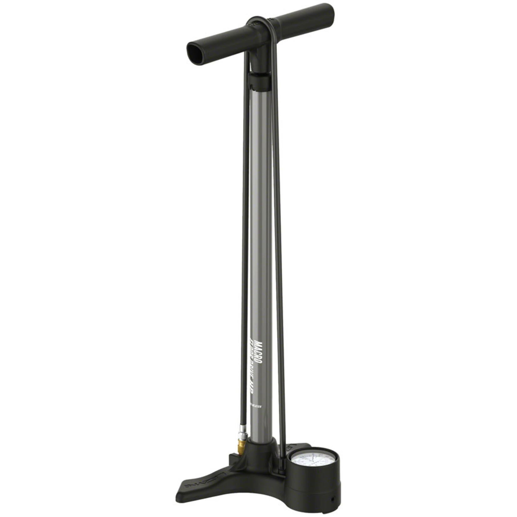 Lezyne Lezyne Macro Floor Drive ABS Floor Pump - ABS Chuck, 220psi, Flat Grey
