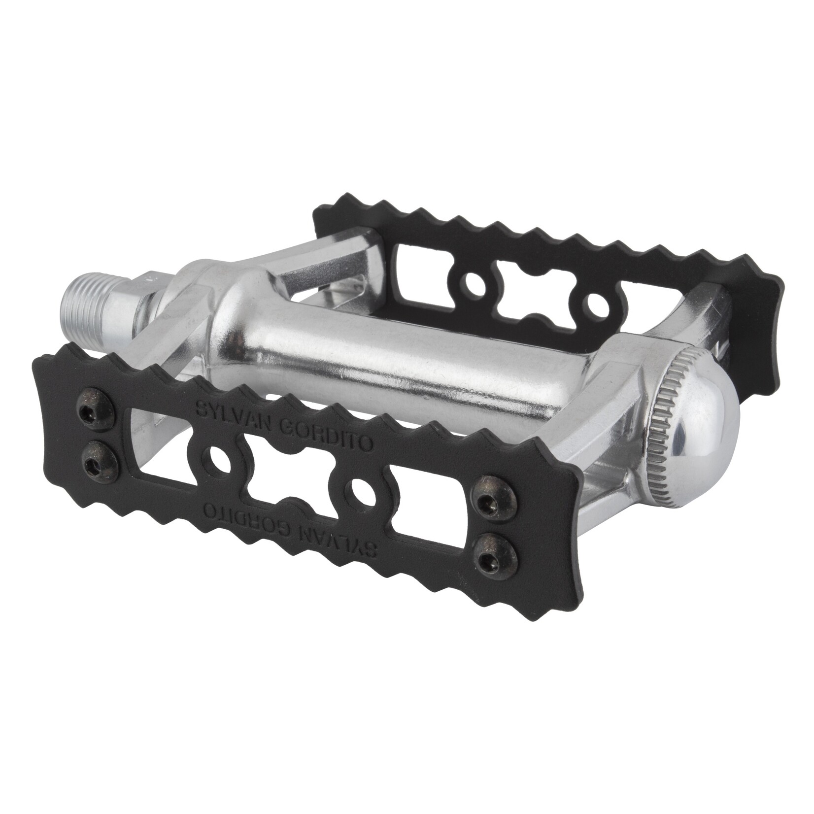 MKS MKS Sylvan Gordito Pedals Alloy 9/16" Silver / Black - Crust Bikes Collab