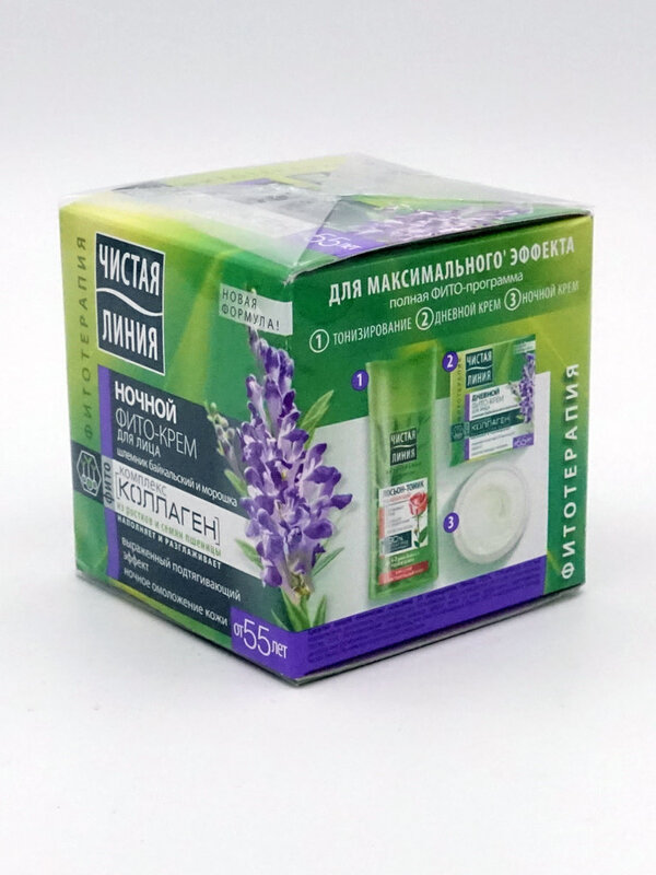 Чистая Линия Чистая Линия, Ночной Фито Крем 55+