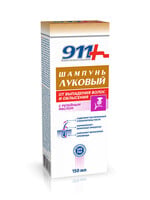 911 Шампунь Луковый от Выпадения Волос и Облысения с Репейным Маслом, 150мл