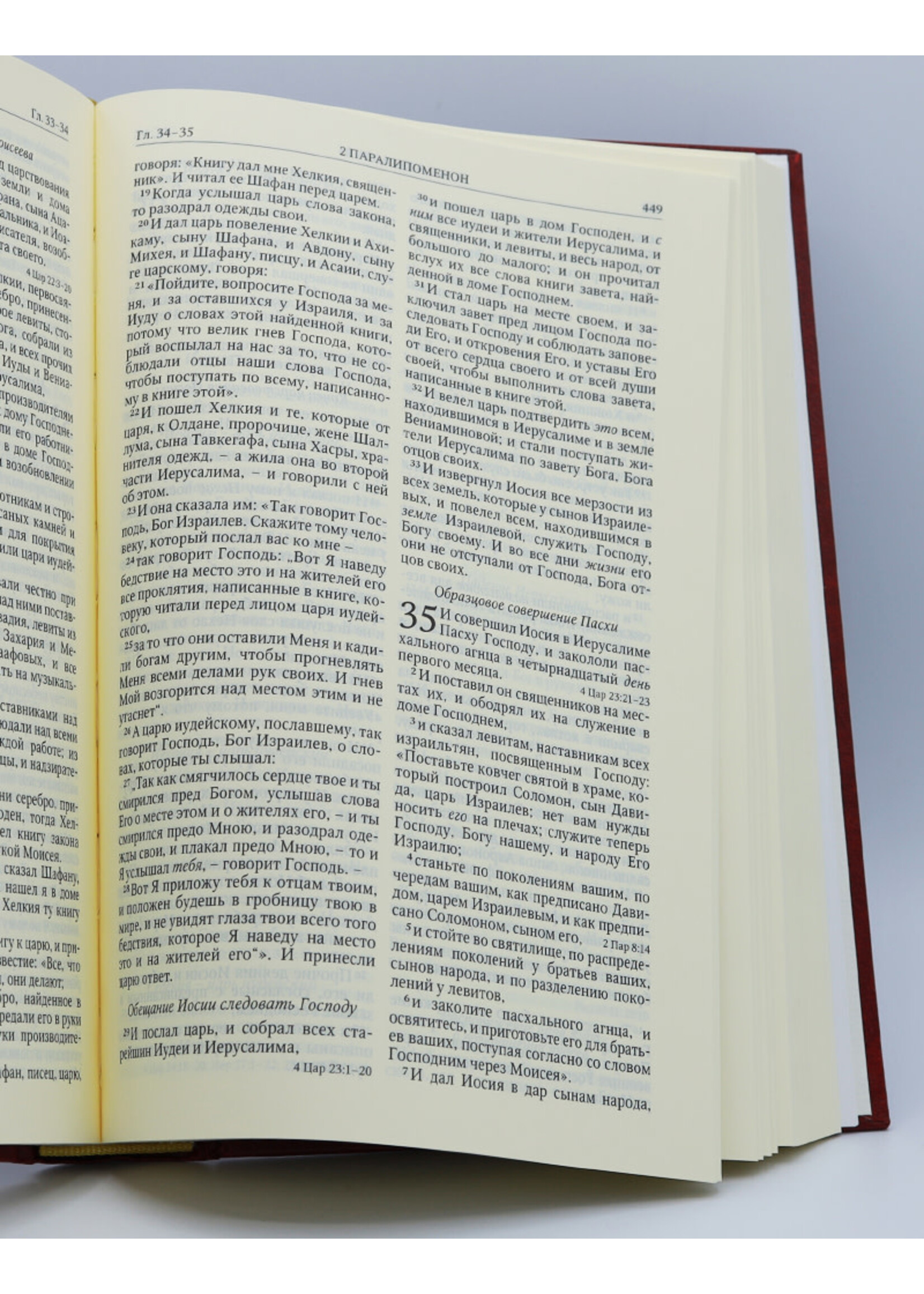 Библия Юбилейное Издание , Каноническая (SYNO), Large, Crimson