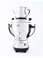 SALE: Stainless Steel Samovar 3 liters, Black Handles