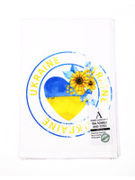 SALE: Ukraine Heart Sunflower Yellow Blue Flour Sack Tea Towel