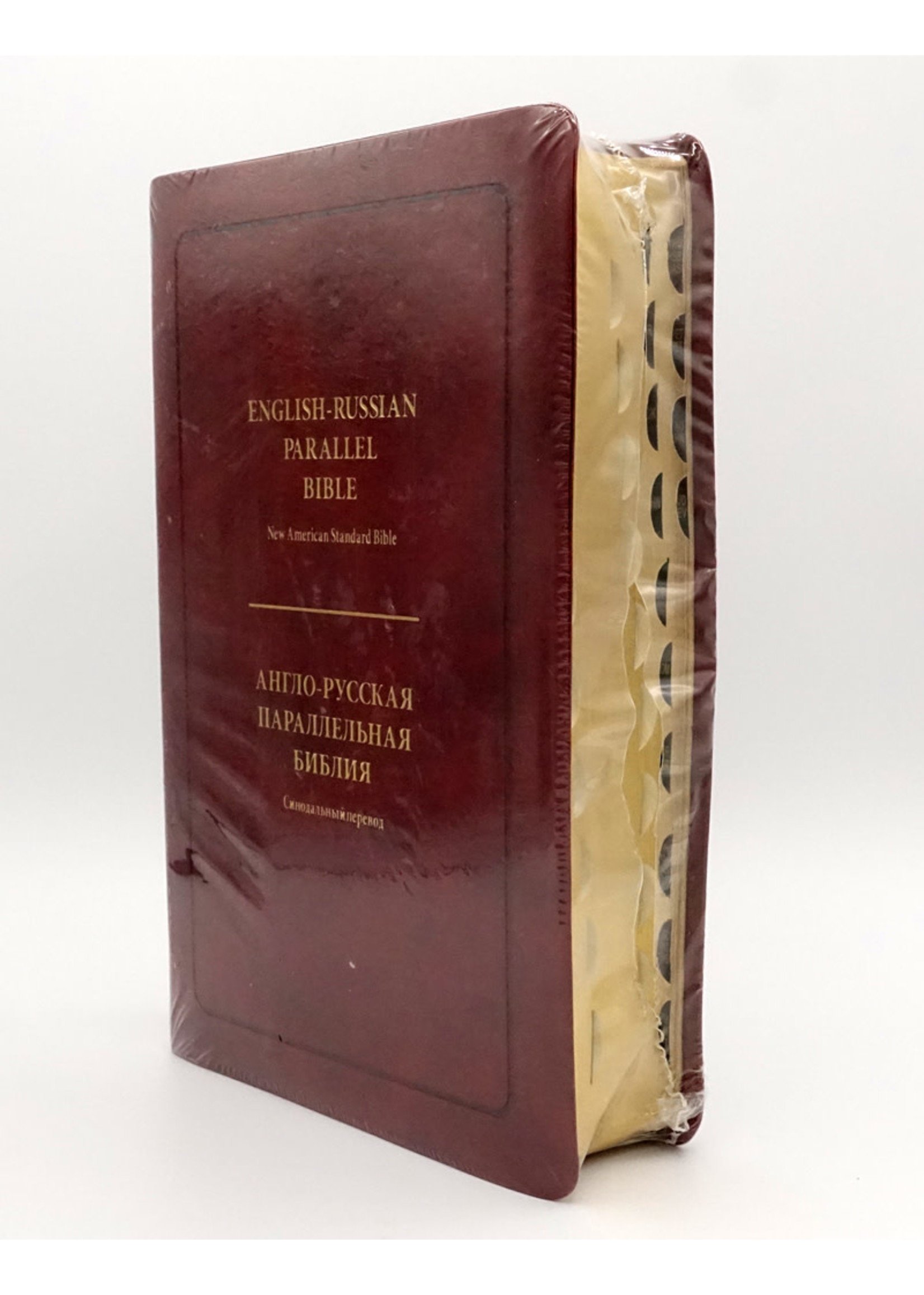 English-Russian Parallel Bible (NASB-SYNO), Index, Medium, Brown