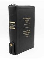 English-Russian Parallel Bible (NASB-SYNO), Index, Black with Zipper, Lux Leather