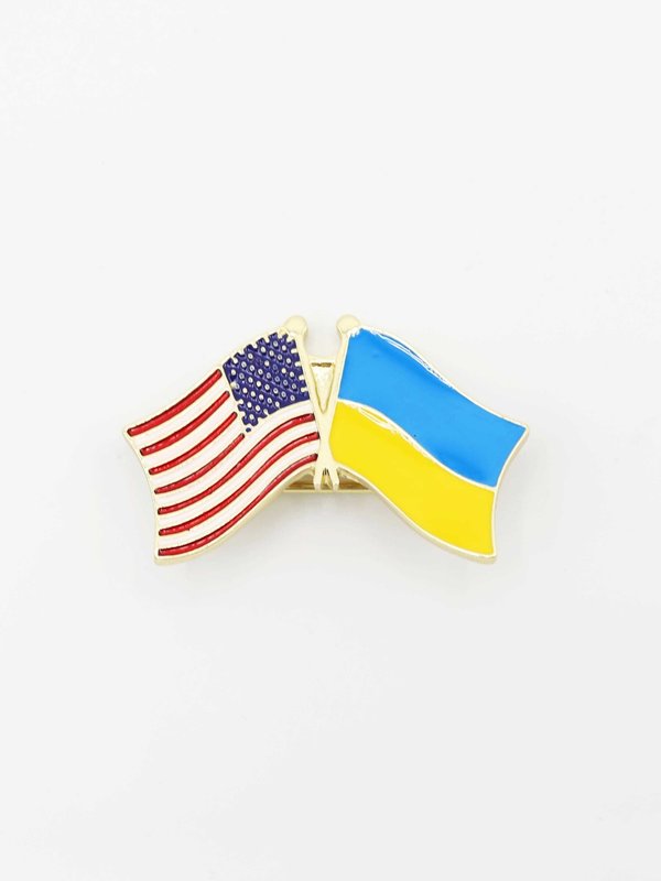USA & UA Flag Pin