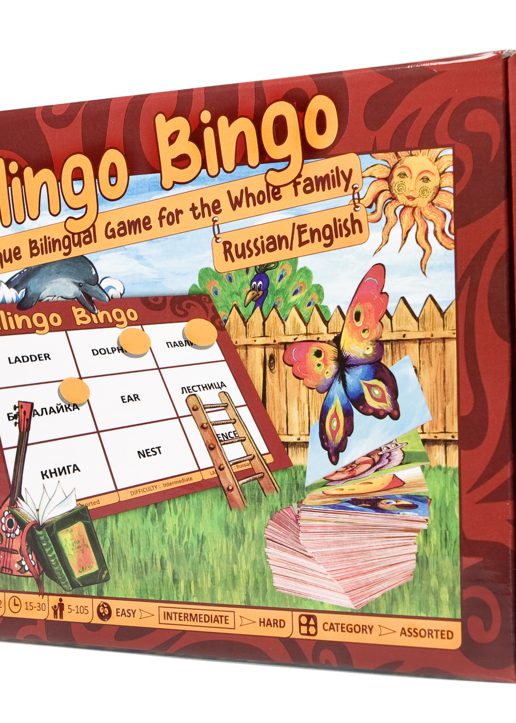 Bilingo Bingo, English\Russian Bilingual Game