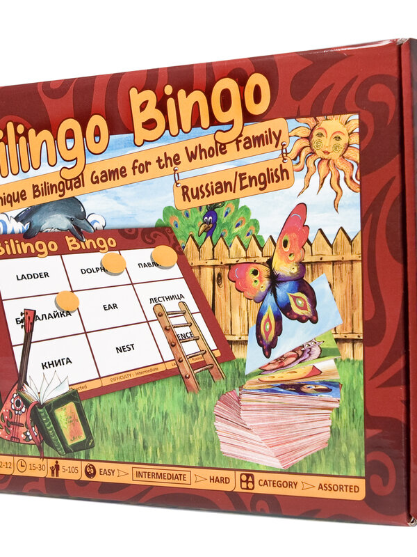 Bilingo Bingo, English\Russian Bilingual Game
