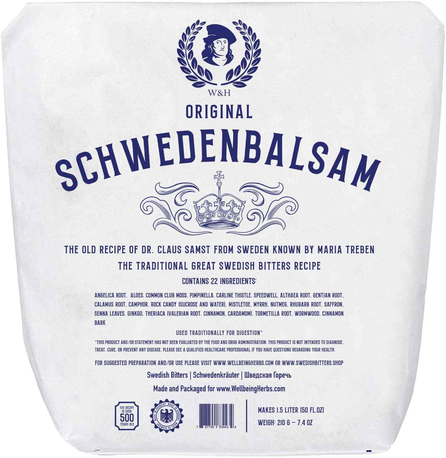 Swedish Bitters, Dry Herbs ABC Books and Gifts