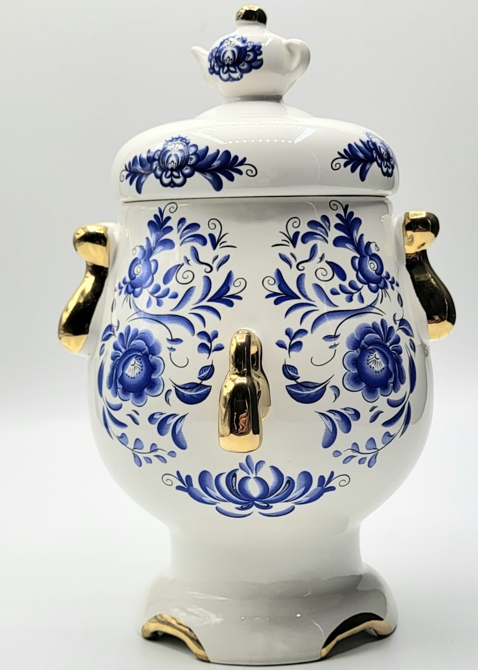 Samovar Ceramic Gzhel, Tea Holder