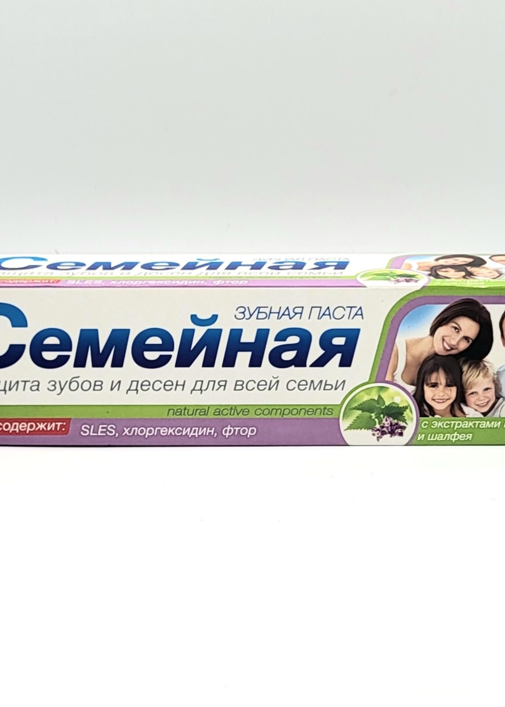 Семейная Зубная Паста, Крапива и шалфей