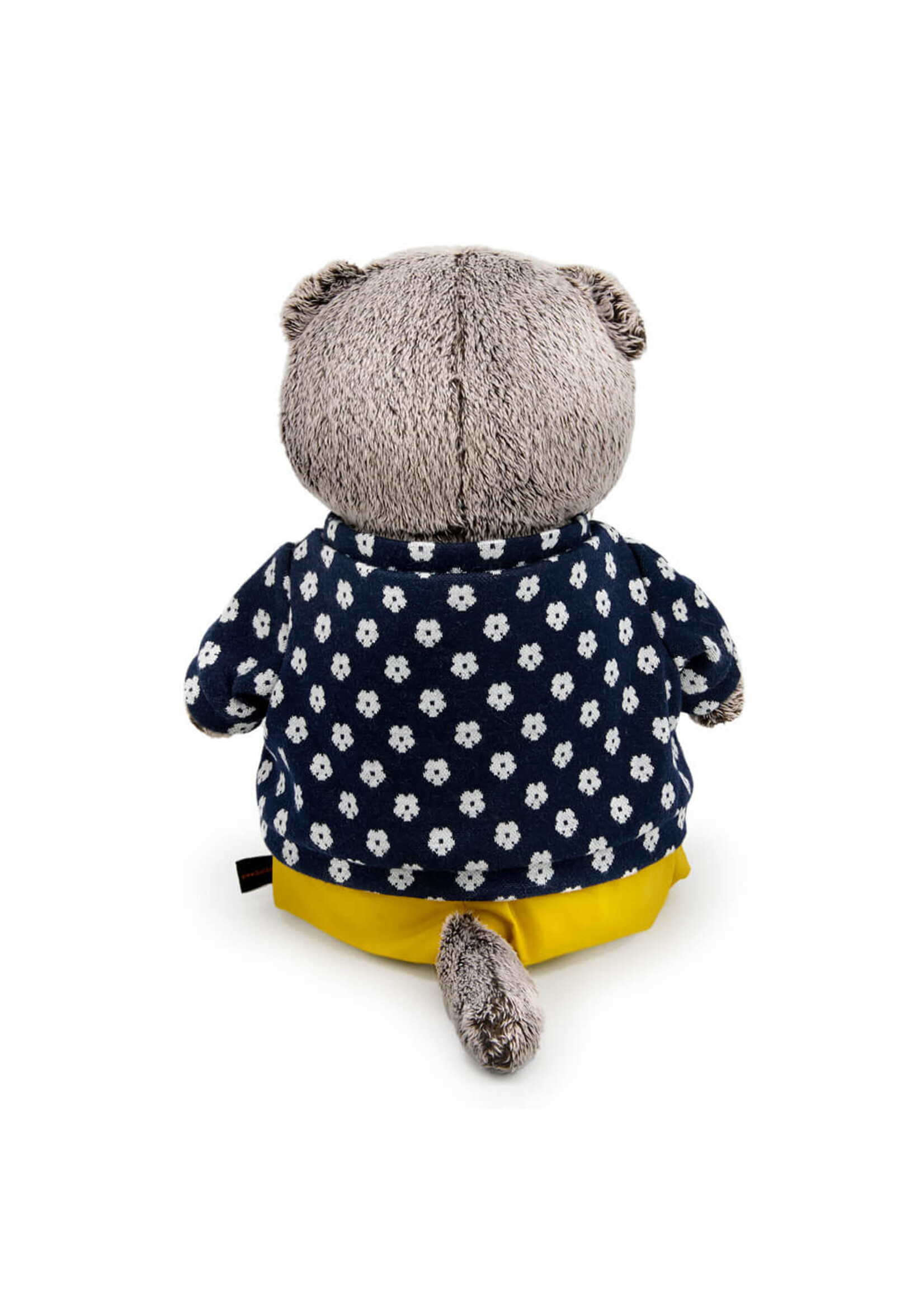 Basik the Cat in flower sweater