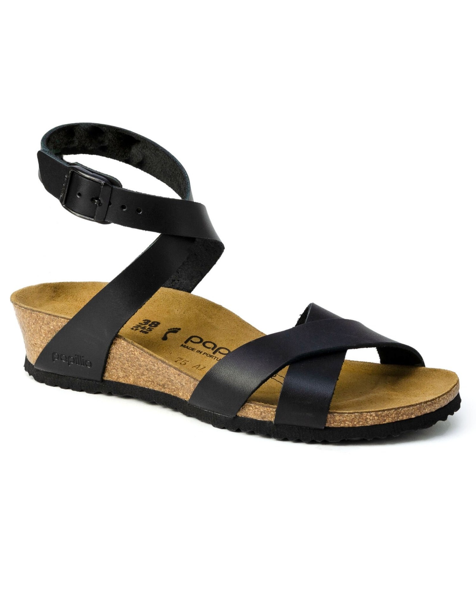 black birkenstocks with backstrap