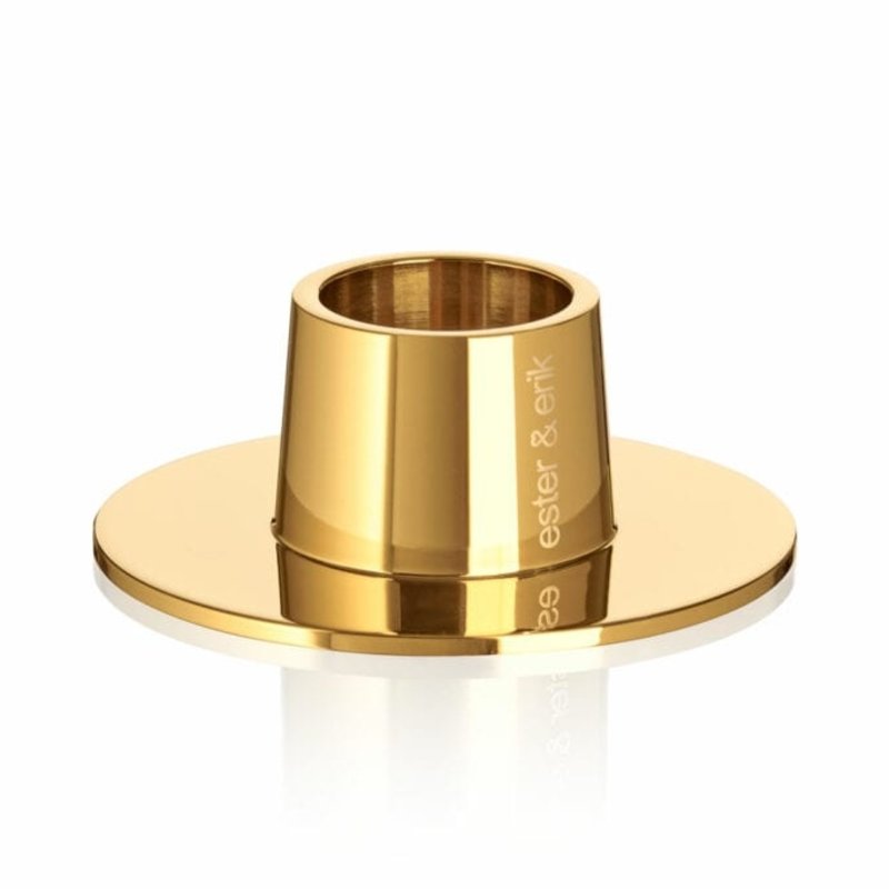 - Taper Candle Holder - Polished Brass
