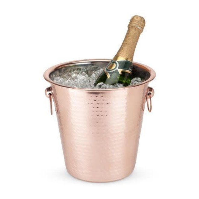 copper ice bucket with lid