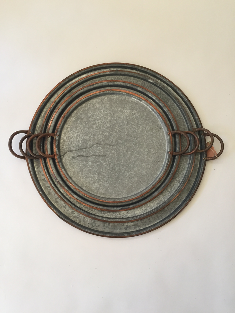 Galisteo Copper Edge Tray-Large - Perrine's Wine Shop Galisteo Copper Edge Tray-Large - Perrine's Wine Shop