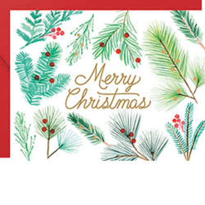 Merry Christmas Branches  Card