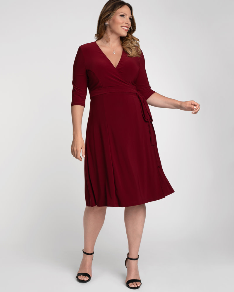 kiyonna wrap dress
